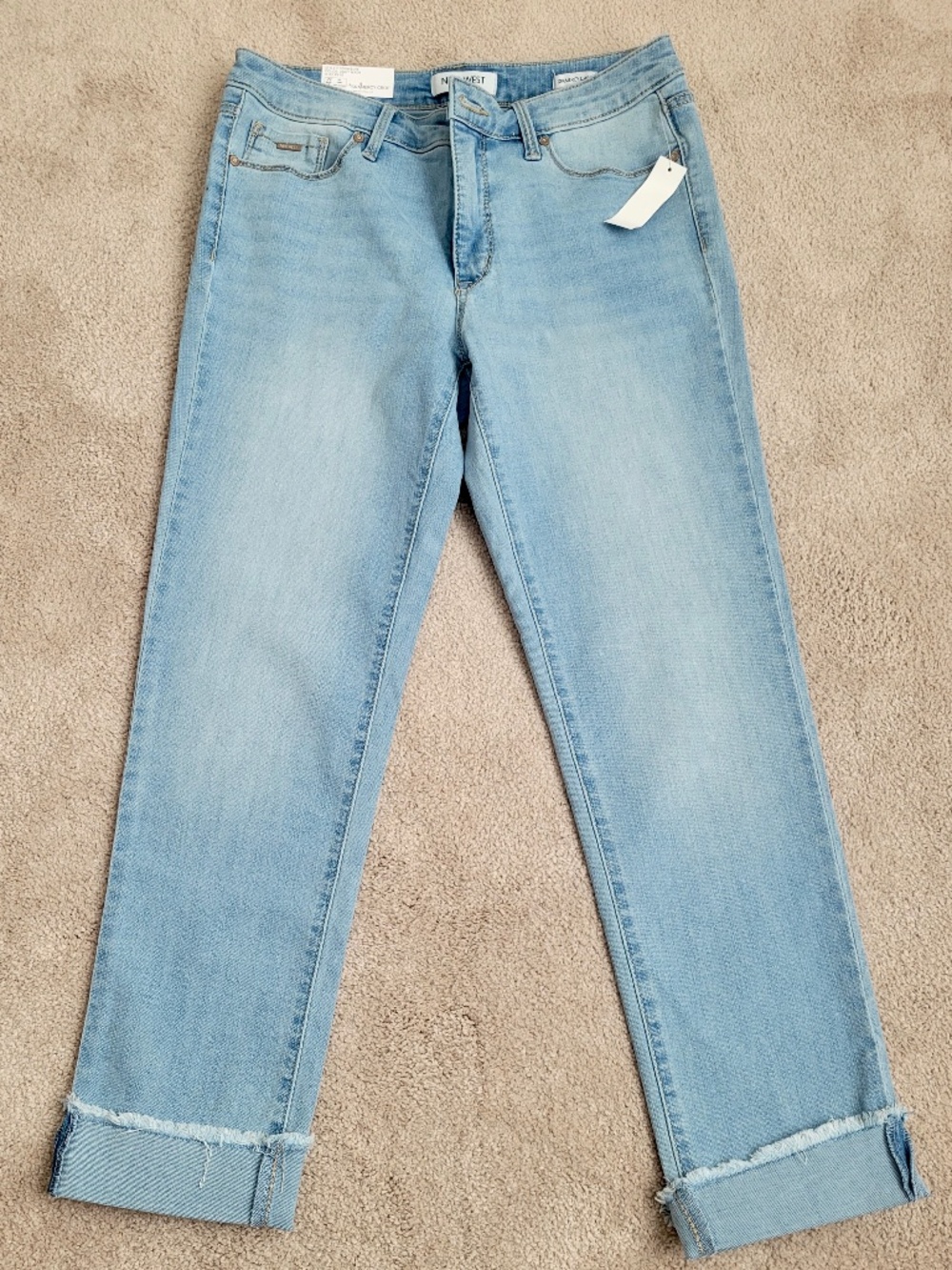 NINE WEST JEANS Gramercy Crop Pants For Women Size 6 Light Blue